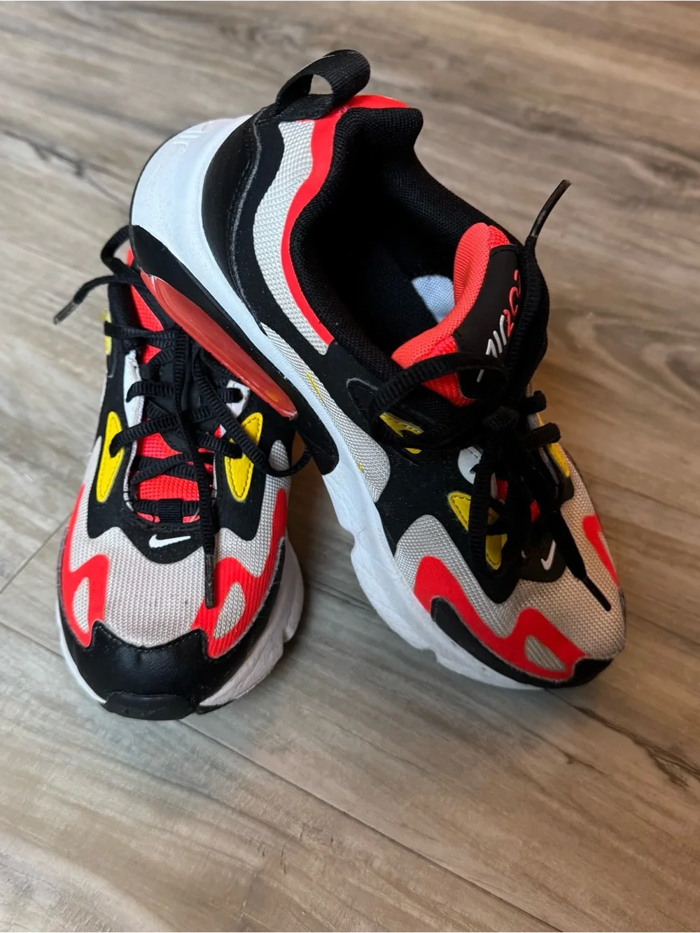 Nike Kids' Air 200 Black and Crimson Athletic Sneakers